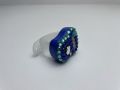 Tasbeeh Counter Fancy - Finger Tally Counter - Finger Counter Digital Led Tasbeeh, Mechanical Manual Clicker Number Lap Tracker Counter - Diamond Decorated. 
