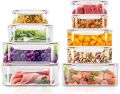 Fast Forward Premium Plastic Food Containers Set - 3 Containers & 3 Airtight Lids | Reusable & Leak-Proof Food Storage Containers | Ideal for Leftovers, Lunch Boxes, Freezer & Microwave Safe. 