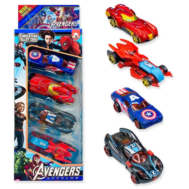 Avengers Alloy Metal Diecast Car Toy Set Daraz.pk