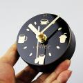 Fridge Magnet Clock Portable Refrigerator Magnets Decorative Coffee Pattern Fridge Clock Magnetic Sticker Magnet Wall Clock. 