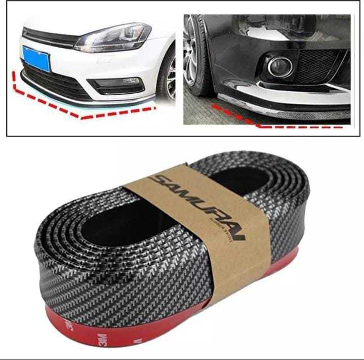 Car Rubber Bumper Lip Carbon Exttension Decoration-Samurai
