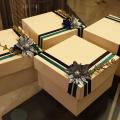 Set of 4 Valentines Favor Boxes/Gift Boxes/Bid Boxes. 