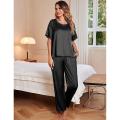 Pure silk satin nighty night suit dress nightwear night wear pj pajamas set for women girls ladies pj's. 