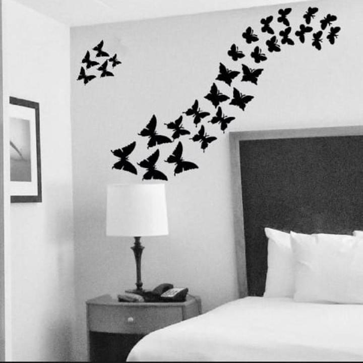 DotView 3D Butterfly Wall Art Pack - Set of 30 Home Decoration Items for Kids and Living Room, Ideal for Wall Decor
