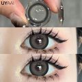 【HOT】 UYAAI 15MM Enlarge Pupils Colored Black Lenses For Eyes Brown Contact Lens Colorcon High Quality Lense 14.5Mm/14.2Mm Natural Len. 