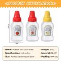 Mini Tomato Ketchup Bottle Outdoor Portable Sauce Salad Squeeze Bottle Small Bento Honey Bottle Storage In Lunch Box Kitchen Accessories. 