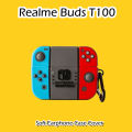 Original For Realme Buds T100 cartoon Silicone Earphone Case Cover Shock resistant NO.1. 