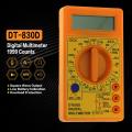 Original Digital Multimeter DT830D - DMM Voltmeter,Voltage, Ampere, Ohm Meter Test Probe DT830 DC / AC. 