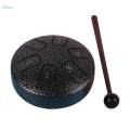 Drum 3.8 inch Musical Instrument Portable Hand Pan Drum Green. 