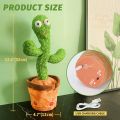 Dancing Cactus Plush Toy, Electronic Shaking Cactus Singing Shaking Recording Plant Lovely Plush Stuffed with Music  for Kids Toddler Gifts For Home Decoration.. 