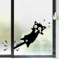 CVG Cartoon Clip to the tail of a cat wall sticker Carved PVC for home decor Decals Doors/windows decoration Funny car stickers. 