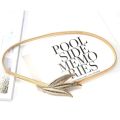 Metal Belts For Women Golden Peacock Luxury Brand Waistband Elastic Belt For Dresses Fashion Narrow Stretch Gold Waist Belt. 