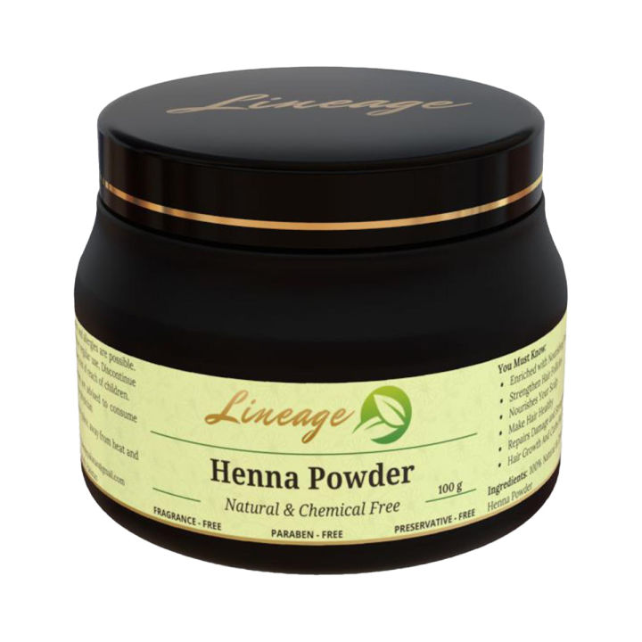 Henna Powder - Natural Mehndi Powder for Hair and Body Art 100g