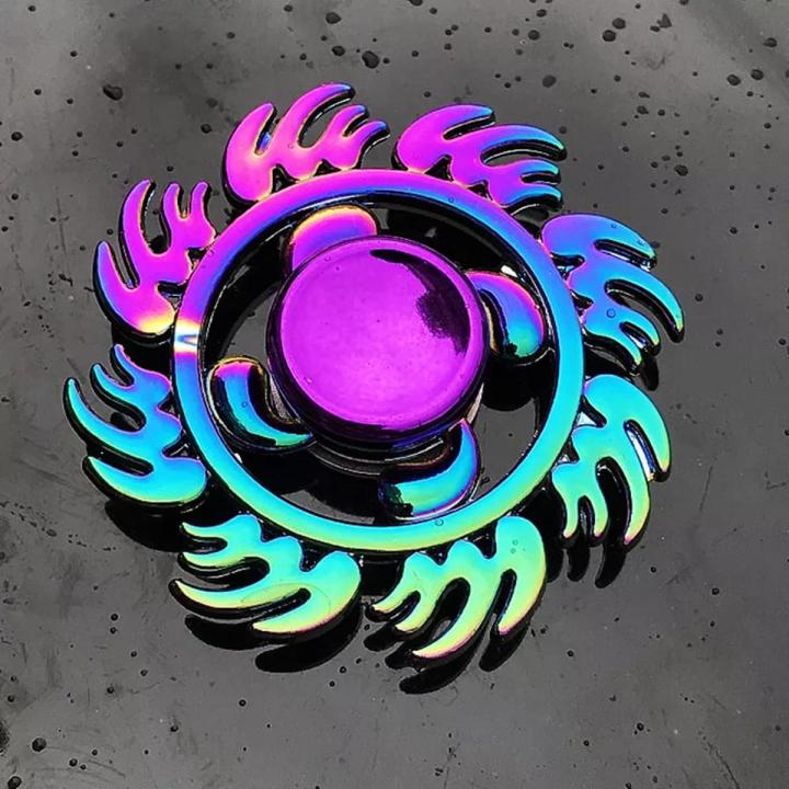 Round Rainbow Metal Fidget Spinner