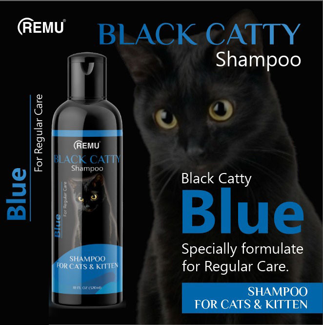 Remu - Black Catty Shampoo 120ml - Blue