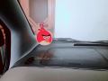 Rubber Angry Bird Funny Emoji Car Hanging With Magic Luppi Hanger Decoration For Car Windshield Mirror Glass. 