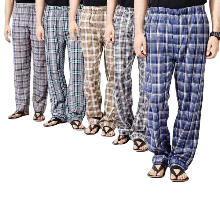 Checkered Pajamas For Men (Pack Of 5)