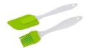 Baking Essentials Combo Deal Measuring Spoons Set +Cake Decorating Tool Kit +Heat Resisting Silicone Brush and Silicone Spatula. 