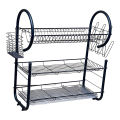 Matte Black G Pro Shape 3 Tire Dish Rack Plate Dish Spoon Fork Bowl Cup Drain Rack Pot Rack. 