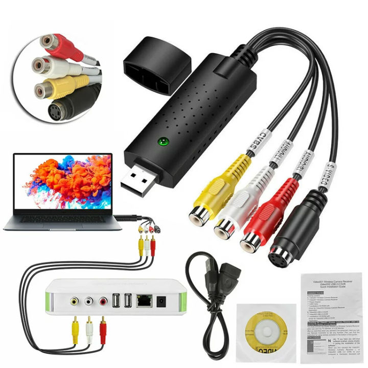 USB EasyCapture Card / Easycap Capture Card 2.0 / Easycap USB 2.0 Video Capture Device with Audio
