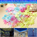 3D stars glow shine in the dark Luminous on Wall Glowing Stickers for Wall Decal Kids Room living room Home Decoration / Fluorescent Night Glowing Stars Wall Sticker. 