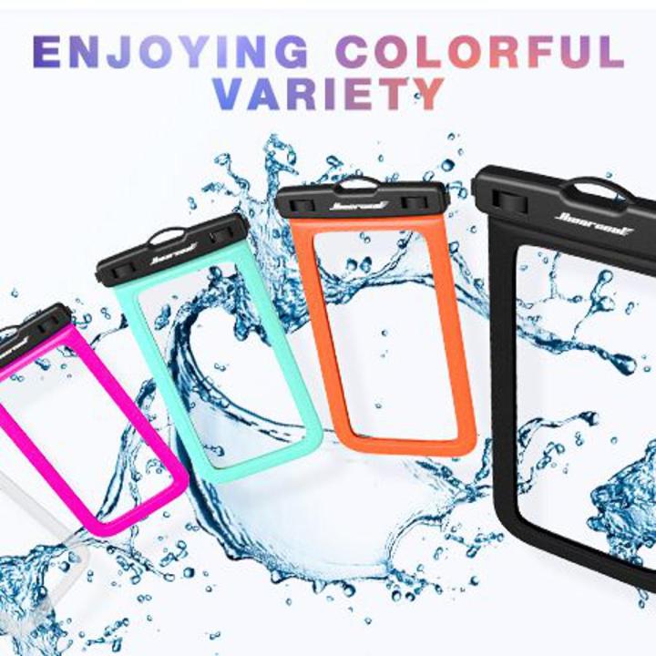 Hiearcool Waterproof Phone Pouch, Waterproof Phone Case for iPhone 14 13 12 11 Pro Max XS Plus Samsung Galaxy With Case Friendly, IPX8 Cellphone Dry Bag Beach Essentials for Cruise Travel