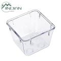 Anti-slip Organizer Clear Acrylic Drawer Organizer with Drain Holes Stackable Storage Bin for Clear Anti-slip Drawer Tray. 