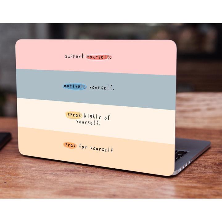 Support yourself Quote Laptop Skin Vinyl Sticker Decal, 12 13 13.3 14 15 15.4 15.6 inch Laptop Skin Sticker Cover Art Decal Protector Fits All Laptops