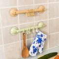 【FUN LIVE】 Bathroom Suction Hooks Towel Hanger Bedroom, Kitchen, Refrigerator Door, Wall Ceiling Hanger Rack (RANDOM COLOR). 