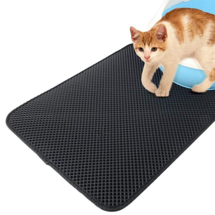 NYT Eva Double Layer Foldable Waterproof Removable Cat Litter Mat Pet Little Cat Kitten Litter Trapper Catcher Mat Size L