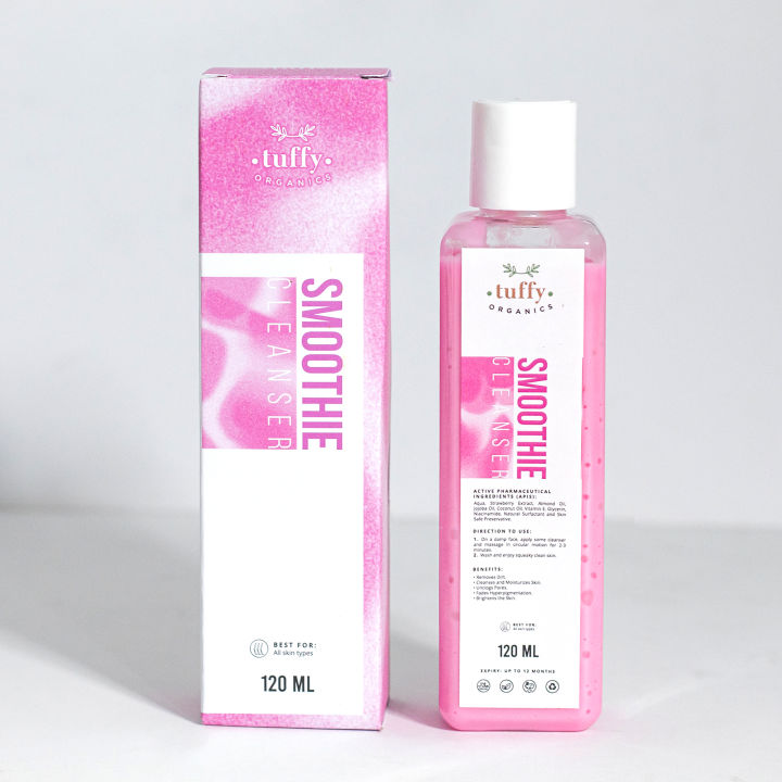 Tuffy Organics Hydrating and brightening Smoothie cleanser for both oily and dry skin.120ml