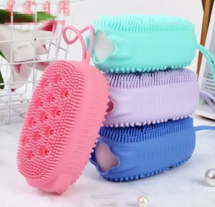 Silicone Body Brush and scrubber, Efficient cleaning with Hole in it