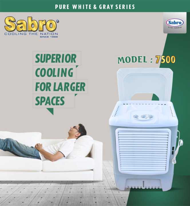 Sabro%20Room%20Air%20Cooler%20SRC-7500%20110L%20Water%20Tank%20(Plastic%20Body)(PAD)Crystal%20ice%20Box%20-%20Image%203