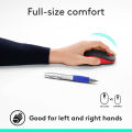 LOGITECH M190 FULL-SIZE WIRELESS MOUSE RED. 
