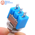 2/5 Piece P55 Mini toggle switch ON Blue rocker switch 2 position 3 pins 2 way lever switch 6mm Long Flat handle 2A/250V 6A/125V. 