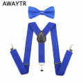 Fashionable Broad Strip Adjustable Suspender with  Bow Tie for kids. 