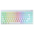 Readson WLK84 Plus Mechanical Keyboard – Black Switches, RGB Backlighting, Wireless & Wired Mode, Compact 75% Layout for Gaming & Productivity – White. 