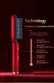 2-in-1 Hair Straightener Brush – Fast Heating, Anti-Scald, Ceramic Hot Comb, Auto Shutoff – for Women & Girls. 