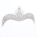 Luxurious Royal Queen Crown Pageant Hair Accessories with Rhinestones for Bride Bridesmaid Princess Costume. 