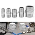Thread Adapter 201 Stainless Double Male Thread Connecter Thickened Multiple Specifications Stainless Steel Hex Nipple Pipe Fitting Connector Water Oil Air. 