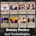 One Piece Bounty Posters 5 (Any Characters of Your Choice). 