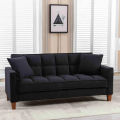 The Furniture Collection - Customize 2.5 Seater Extra Soft & Thick Loveseat Sofa Couch with 2 Pillows, Tufted Cushion  - Best For Relaxing. 