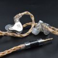 KZ 8 Core Gold Silver Copper Mixed Plated Upgrade Cable Earphones Cable With 3.5mm 0.75mm Pin KZ ZSN PRO ZSX DQ6 ZAX ZS10 PRO. 
