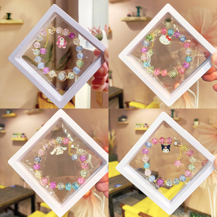 Good day Xiaohongshu same style student explosive beaded bracelet colorful cartoon bracelet boxed Yiwu jewelry for women