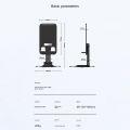 ALOGY Mobile Stand Mobile Holder Tablet Holder DP Stand 360 Rotatable base Desktop Telescopic Folding Stable Anti Fall Creative. 