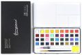 Giorgione G-1636 Solid Water Color Watercolor Paint Set With Black Tin Box 36 color set artist transparent water color. 