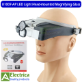 81007-AP LED Light Head-mounted Electronic Repair Magnifying Glass Tool LED Magnifier Glass by electrica. 