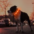 MASBRILL Led Dog Collar-Light Up Dog Collars Water-Resistant Lighted Dog Collar for Dogs (L(23.62 * 0.98inch), Orange). 