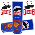 Pringles Bursting Ketchup Potato Chips 165 Grams (Imported). 