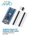 Arduino Nano V3 Micro Controller Board CH340 USB Chip without USB Cable. 